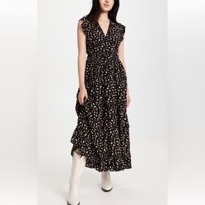 *NEW* Floral ruffle long dress